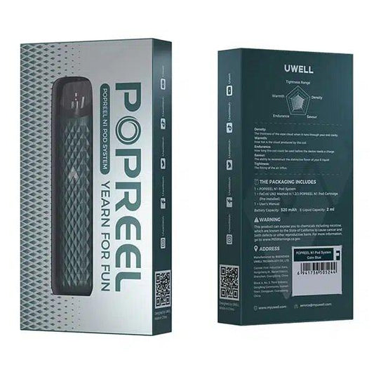 Uwell Popreel N1 Pod System Kit 520mah 2ml + Strawberry Flavour | Best Quality Pod/vape/e-cigarette