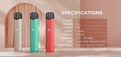 Uwell Popreel N1 Pod System Kit 520mah 2ml + Strawberry Flavour | Best Quality Pod/vape/e-cigarette